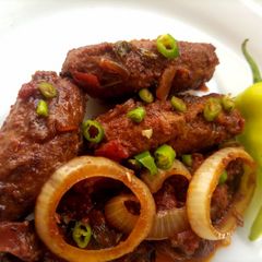 A picture of Handi Dum kabab.