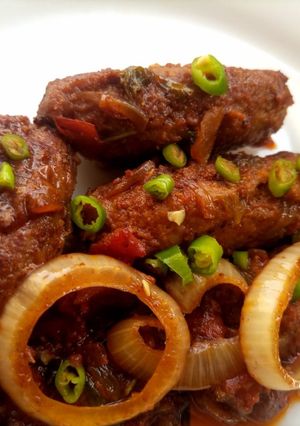 A picture of Handi Dum kabab.