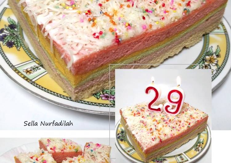 Bahan mengolah RAINBOW CAKE STEAM SIMPLE, MUDAH, DAN ENAK (tanpa timbangan), Lezat Sekali