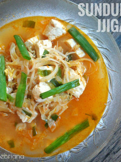 Foto resep Sundubu Jjigae (sup tahu pedas ala korea) #pr_recookmasakanpedas