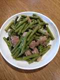 String beans with Bacon and Mushroom