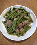 String beans with Bacon and Mushroom