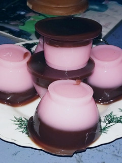 Foto resep Puding coklat strawberry