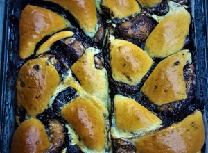 Nagyon csokis ostoros kalács recept fotója