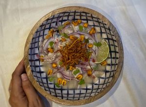 Una foto de Ceviche peruano