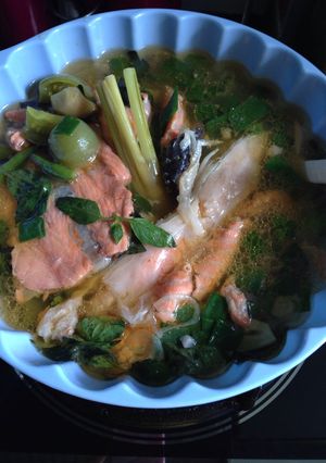 Foto resep Sup tulang salmon
