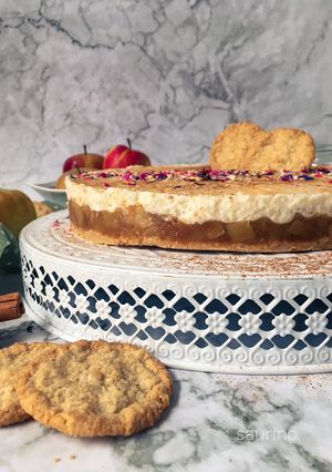 Milchreiskuchen mit Apfelfüllung Rezepthauptbild