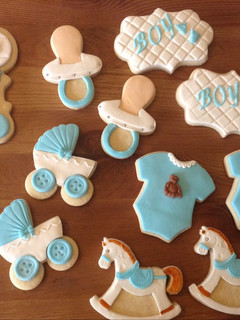Una foto de Galletas de vainilla para decorar (baby shower)