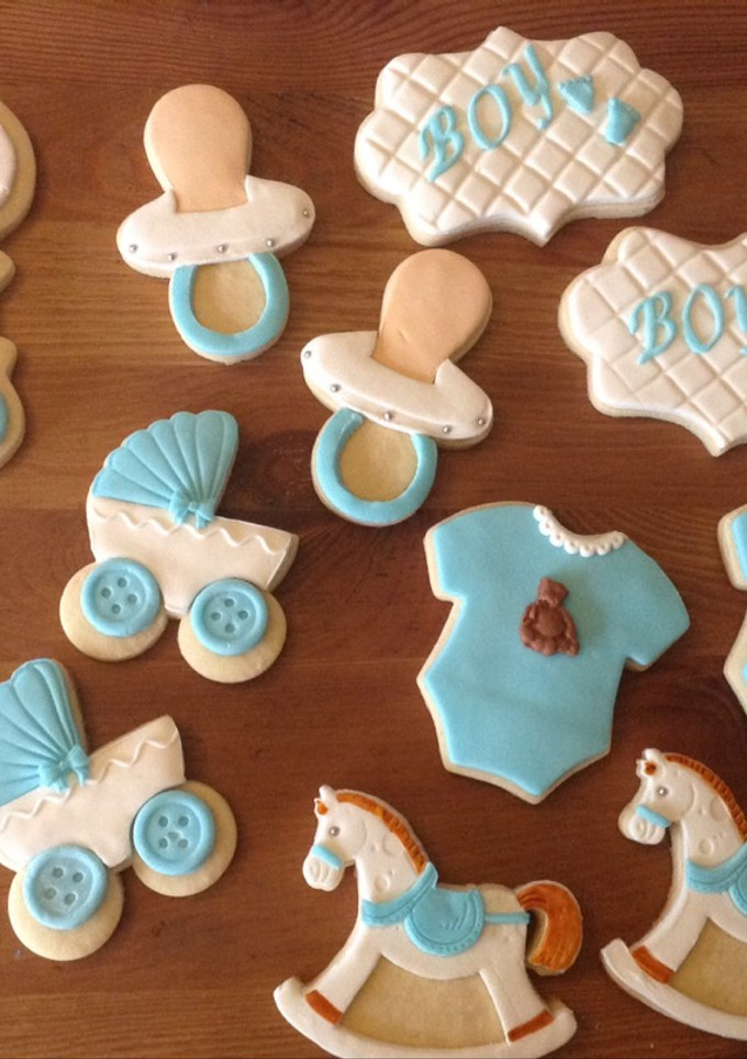 Una foto de Galletas de vainilla para decorar (baby shower)