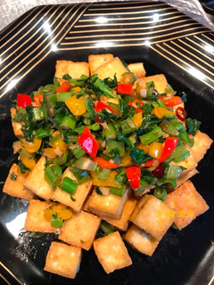 椒鹽百菜豆腐 的食譜成品照片