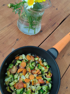 Una foto de Verduras salteadas
