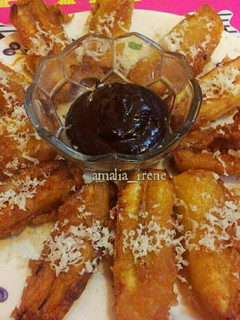 Foto resep Pisang goreng madu saos coklat cair