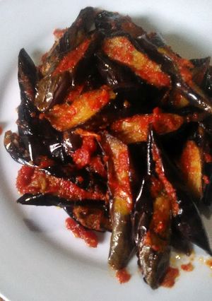 Foto resep Balado terong ungu (Pedas Manis)