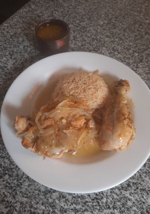 Una foto de Pollo al Coñac