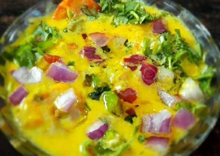 Recipe of Favorite Punjabi Methi Onion Pakoda Kadi