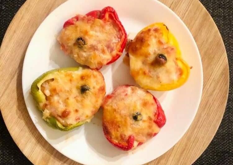 How to Prepare Speedy Cheesy Stuffed Bell Pepper (Baked)