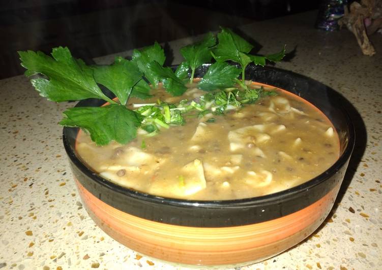 Recipe: at dinner #Black lentils dhall pittha