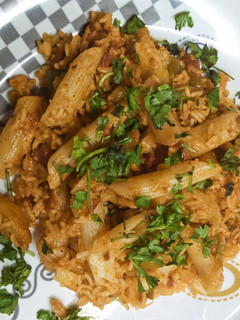 मसाला पास्ता पुलाव (masala pasta pulao recipe in Hindi) रेसिपी मुख्य फोटो