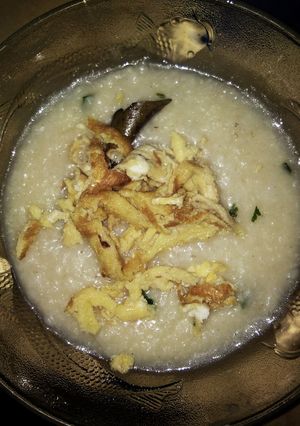 Foto resep Bubur telur dadar