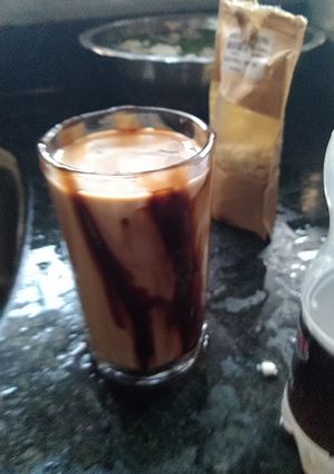 A picture of Chocolate milk shake.
