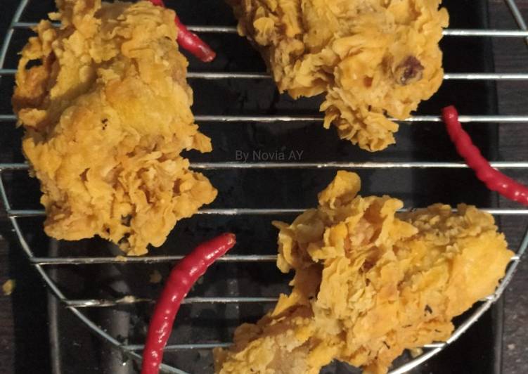 Bagaimana Menyiapkan Ayam crispy ala KFC KW yang Lezat