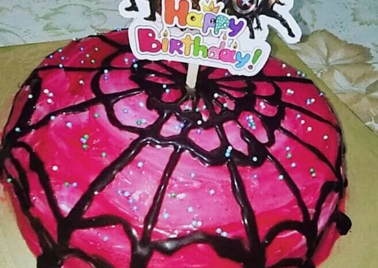 Recipe of Ultimate Spider Man cake