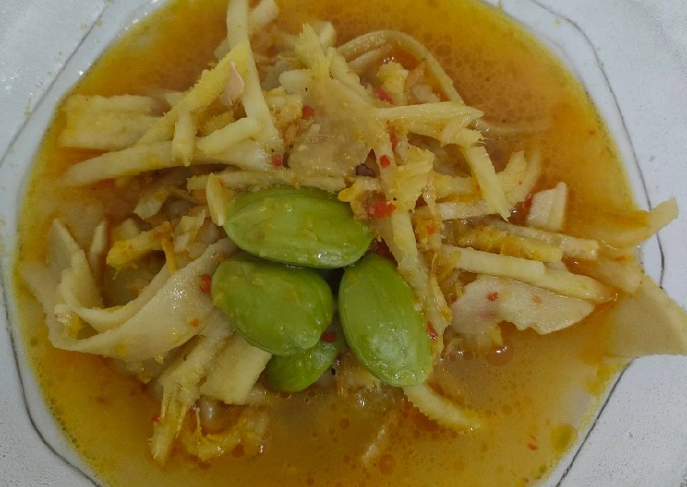 Gulai Rebung Ebi Pedas