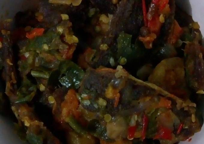 Dendeng daging sapi balado simpel