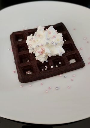 O poză a rețetei Vafe cu cacao și esență de rom.