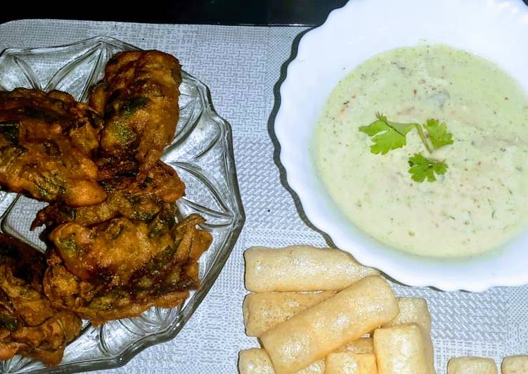 Coriander curd dip