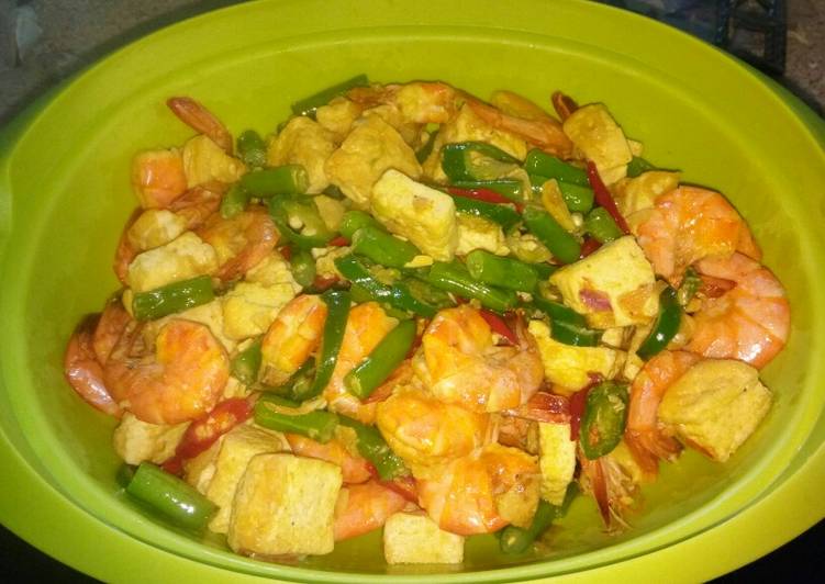 Tumis Udang Tahu