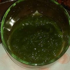 A picture of Mint ya pudine ki chutney.