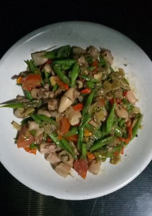 Foto resep Tumis Buncis Cumi asin