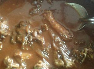 Una foto de Iguana en adobo