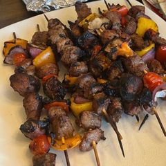 A picture of Savory Grilled Marinated Steak Kabobs.