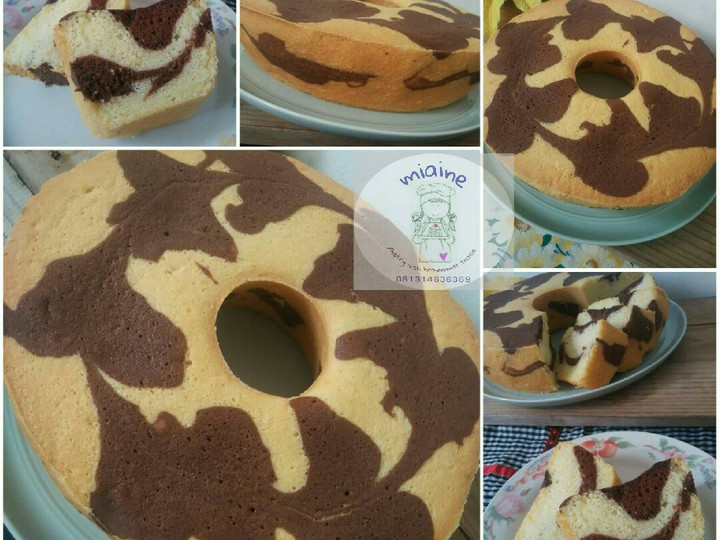 Resep Marmer/ zebra cake putih telur Yang Rasanya Juara Banget