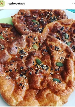 Una foto de Pan nube con 4 ingredientes gluten free