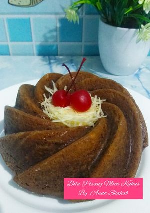 Foto resep Bolu Pisang Moca Kukus (tanpa Mixer)