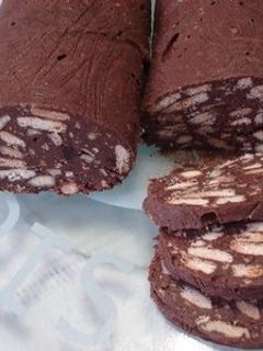 Una foto de Salchichón de chocolate