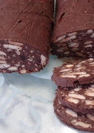 Una foto de Salchichón de chocolate