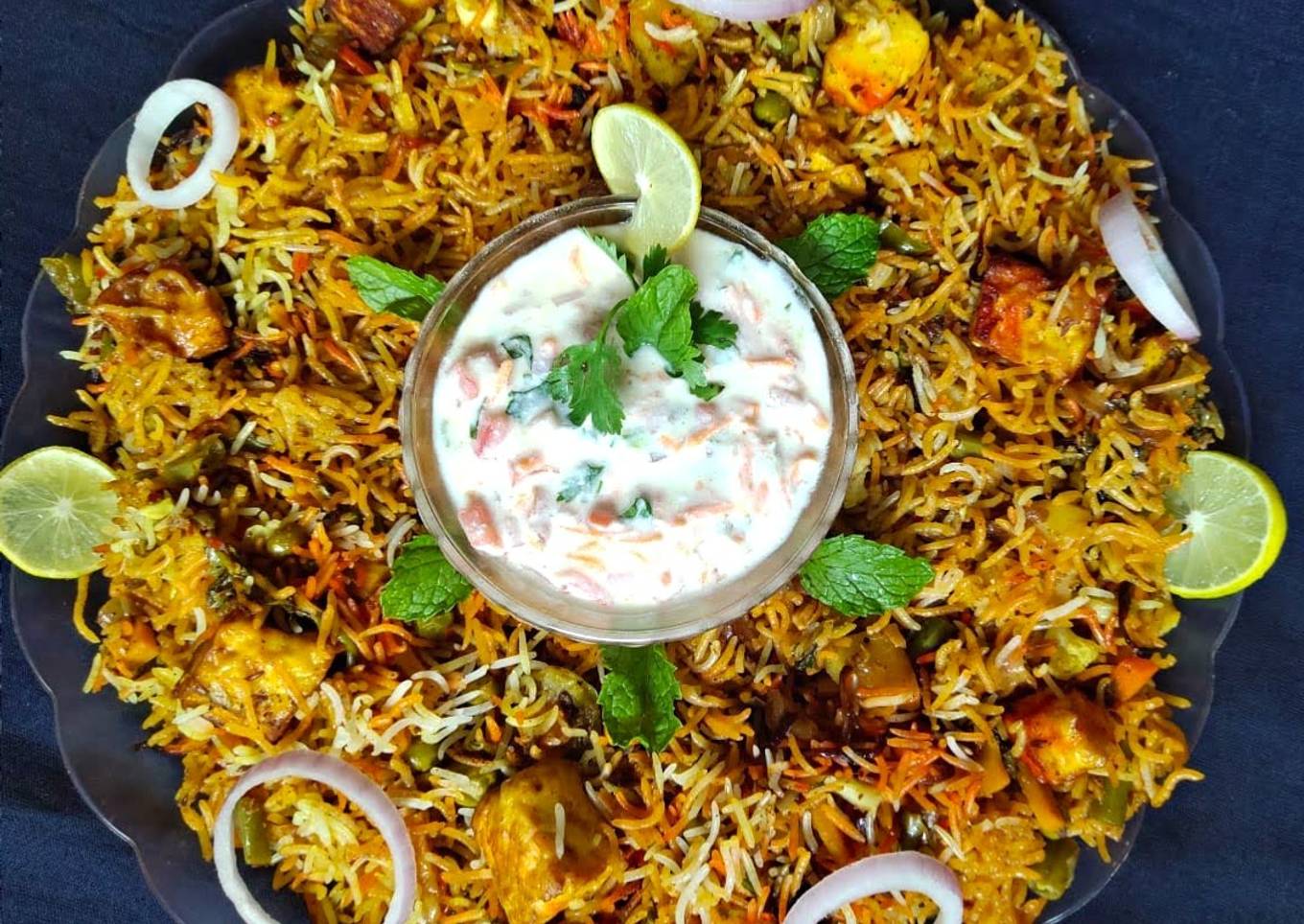 Paneer Biryani in pressure cooker