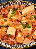 Silken Tofu with Ground Pork Sauce