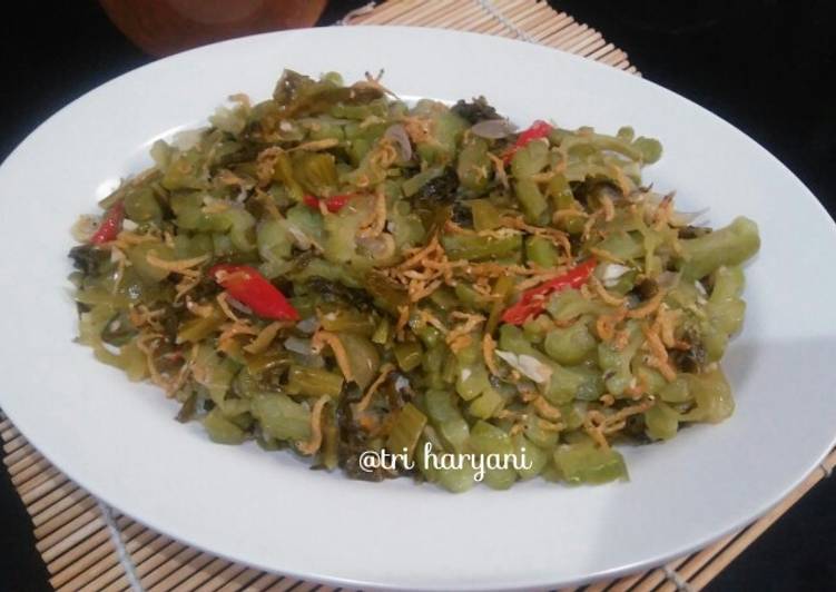 Tumis Pare,Sayur Asin dan teri medan