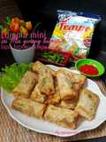 Lumpia Mini isi Mie Goreng Bakso lapis tepung tempe kriuk
