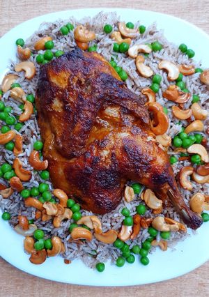 صورة لوصفة رز على لحم