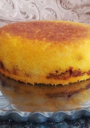 عکسی از دستور ته چین مرغ ایرانی