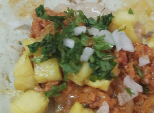 Una foto de Tacos de soya al pastor 😍