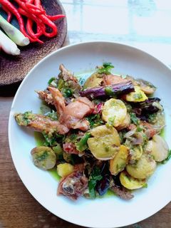 Foto resep Lado mudo/sambel ijo ayam jengkol