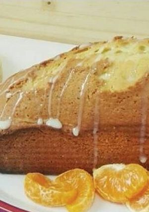 Una foto de Budín de mandarina con aceite