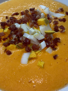 Una foto de Salmorejo sin pan - Thermomix